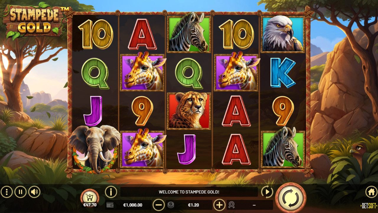 BetSoft Stampede Gold Screenshot