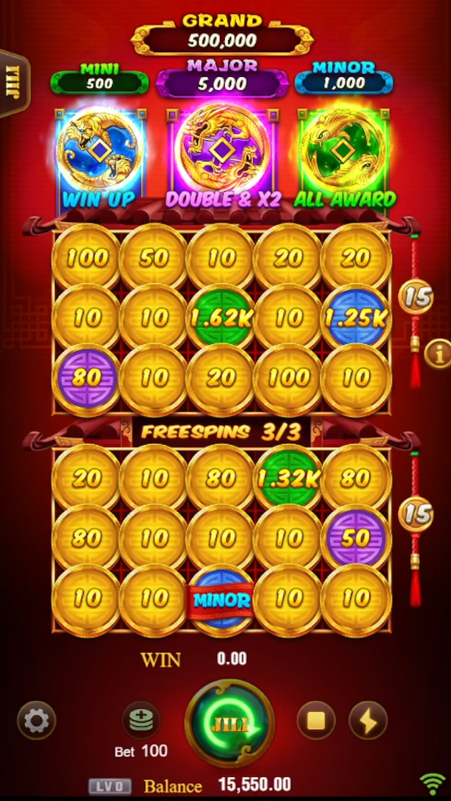 JILI 3 Coin Treasures 2 Screenshot